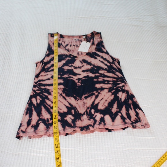 Handmade tie dye J Crew pima cotton tank top by Hue Revival - Picture 4 of 9